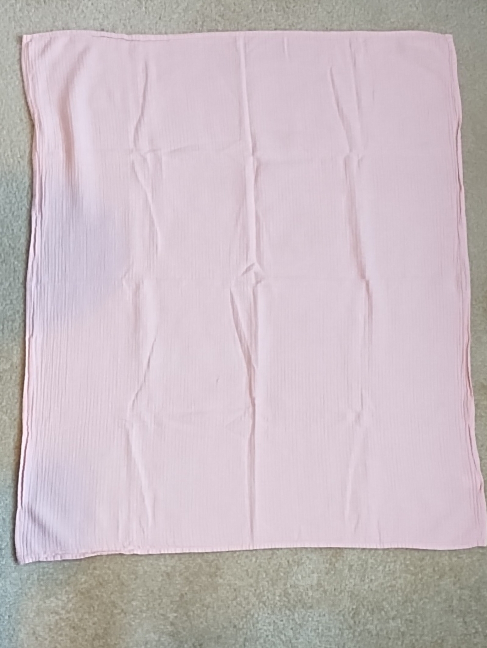 Modern Baby Muslin Baby Swaddle Blanket Security Lovey Cotton 32x39 Solid Pink - Picture 3 of 6